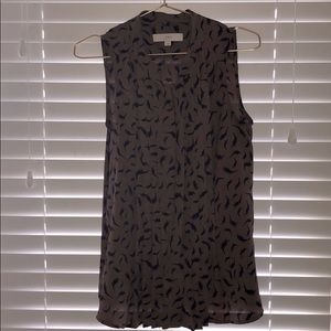 Loft brown/purple blouse